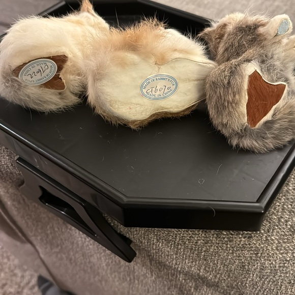 Set of 3 Rabbit’s Fur Handmade Kitties - each almost 4” tall - Picture 6 of 6